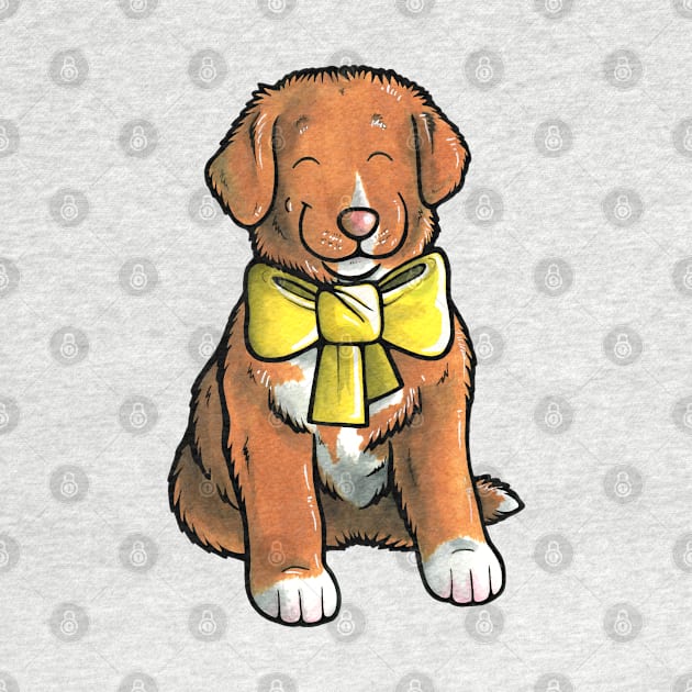 Nova Scotia Duck Tolling Retriever puppy by animalartbyjess